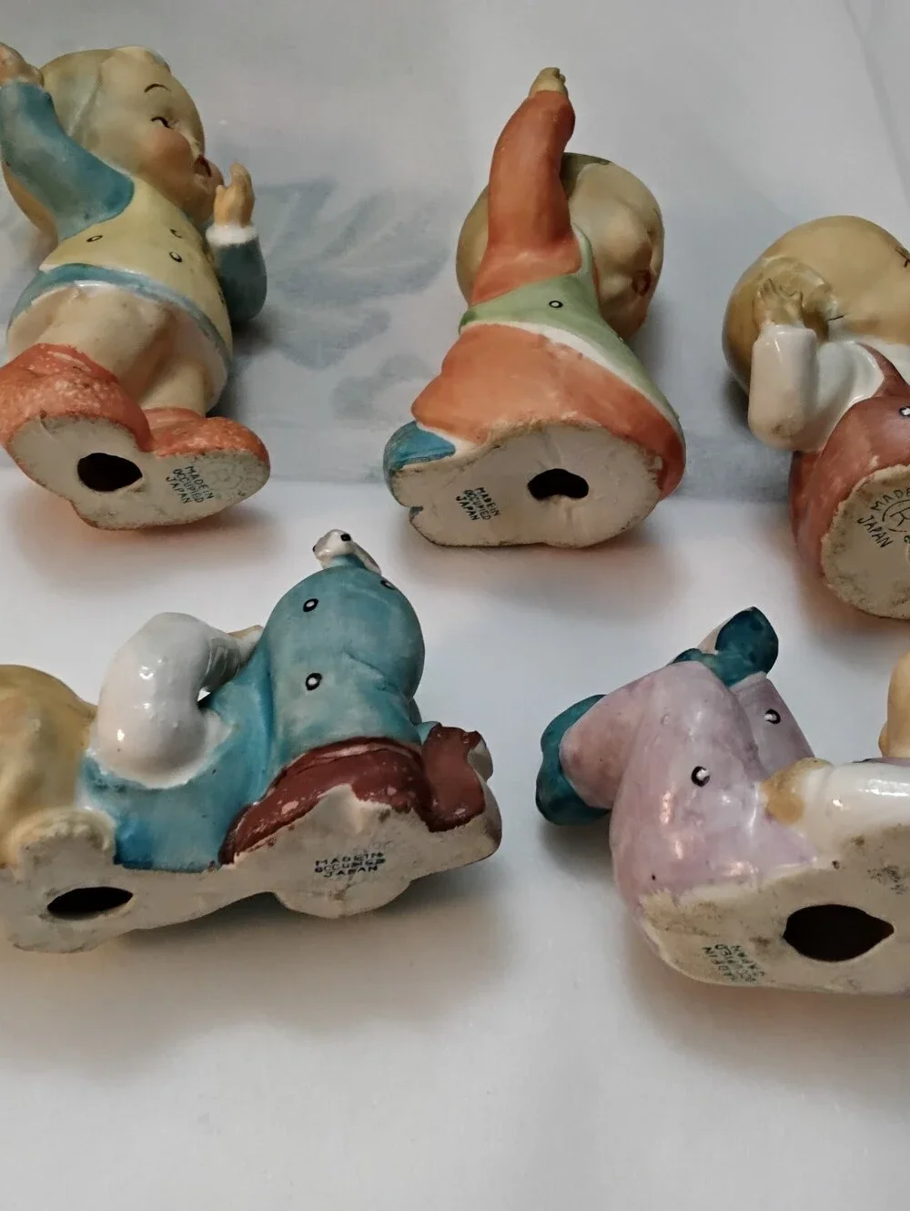 4007 Vintage 1950s Mid-Century Kewpie Style Piano BabysFigurine Set - Multicolor - Picture 2 of 16
